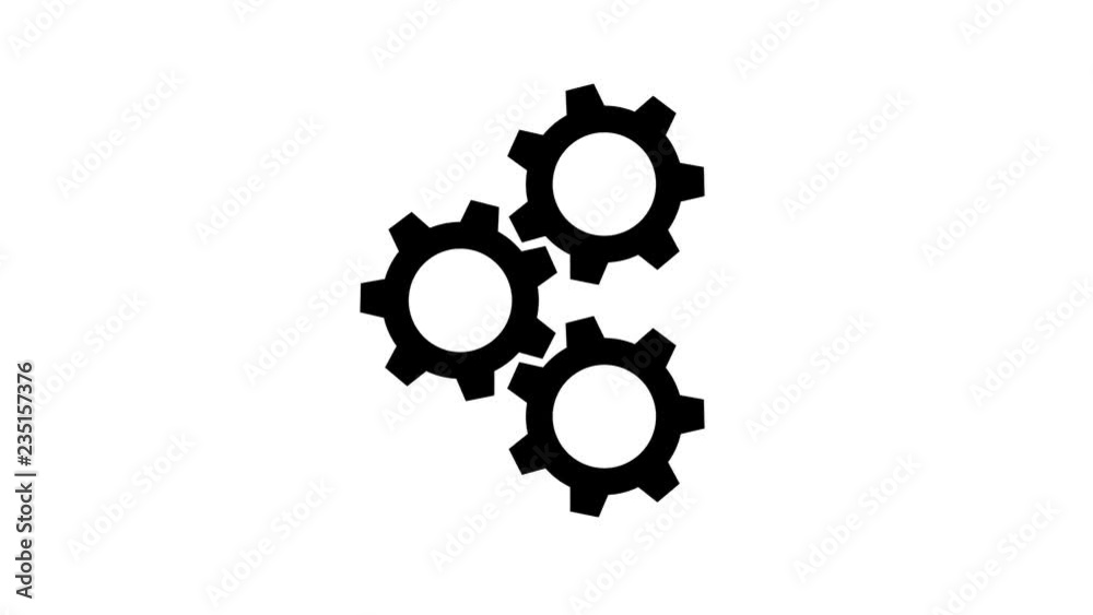 gear set working rotation,4K resolution motion graphic
