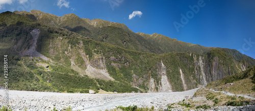 geschmolzener FOX Glacier, Altes Gletscherbett photo