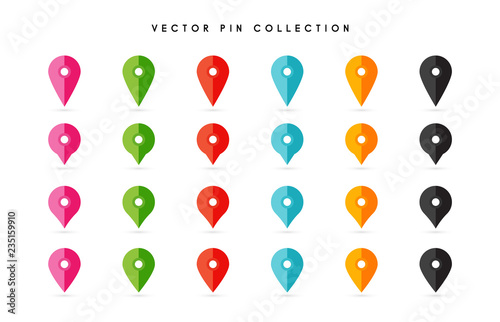 Obraz na płótnie Location pin. Map pin flat icon vector design. w salonie