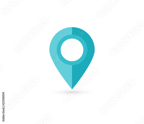 Obraz na płótnie Location pin. Map pin flat icon vector design. w salonie