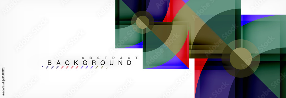 Trendy circles composition geometric background Trendy circles composition geometric background