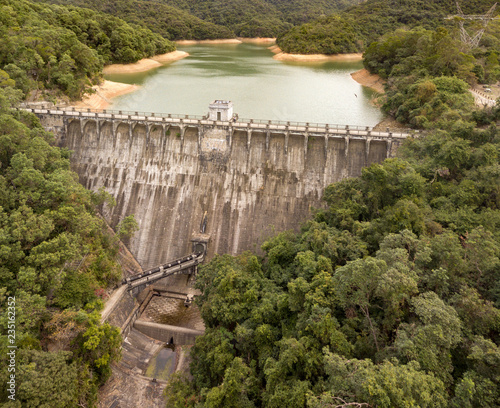 Water resevoir in Hong Kong mountains