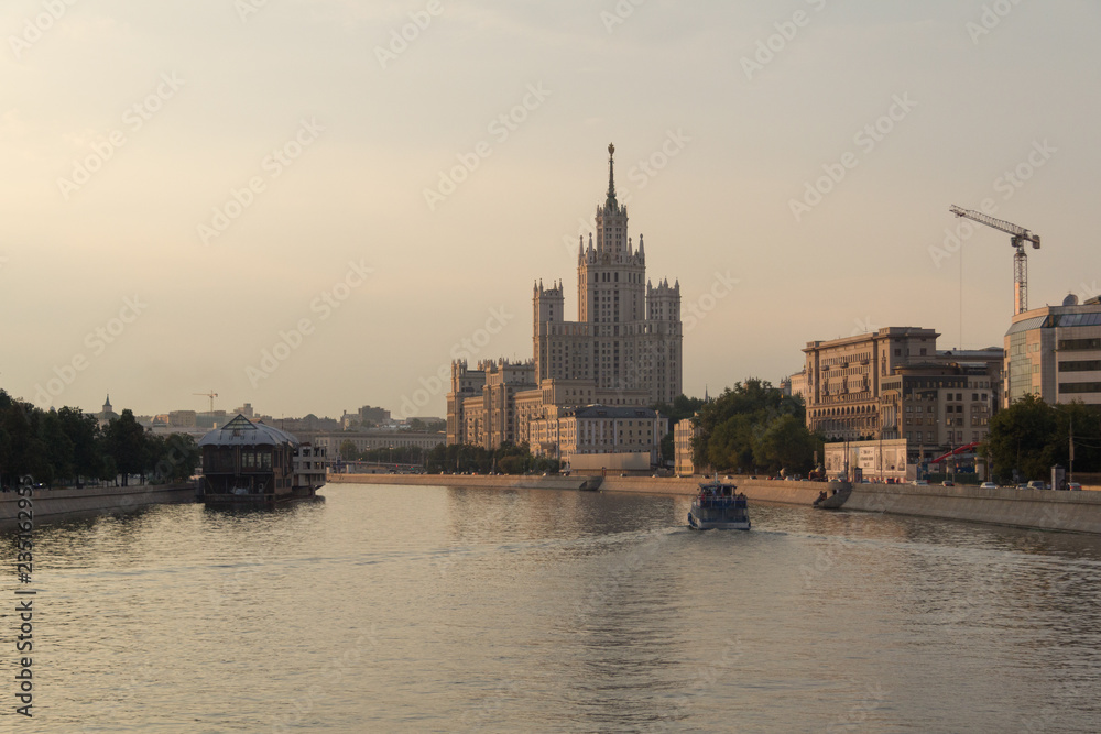Kotelnicheskaya Embankment Building viewed from the Moskva River
