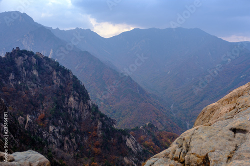 view of mountains in Korea