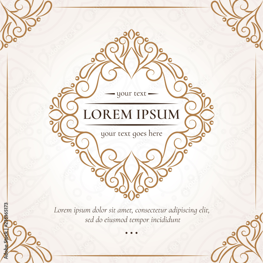 Vector emblem. Elegant, classic elements. Can be used for jewelry, beauty and fashion industry. Great for logo, monogram, invitation, flyer, menu, brochure, postcard, background, or any desired idea. Vector emblem. Elegant, classic elements. Can be used for jewelry, beauty and fashion industry. Great for logo, monogram, invitation, flyer, menu, brochure, postcard, background, or any desired idea.