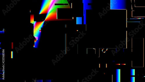 Abstract colorful effect. Beautiful chromatic abberation pattern. photo