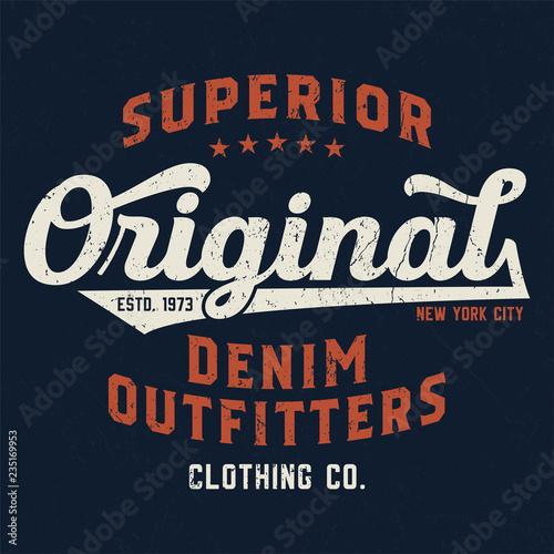 Original Denim Outfitters - Tee Design For Printing