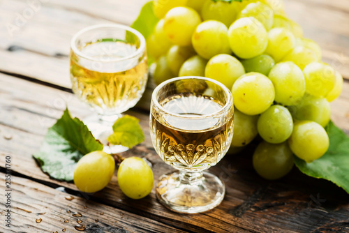 Typical Italian gold grappa