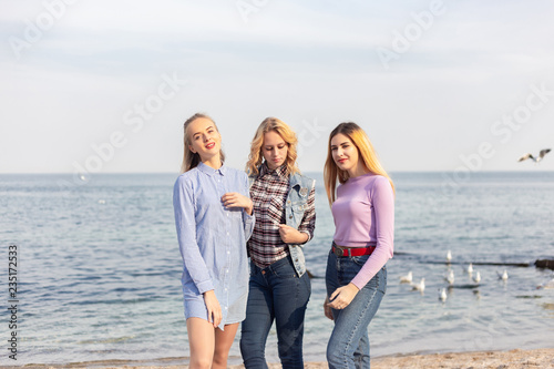 A picture of a group of women having fun on the beach © Ivan