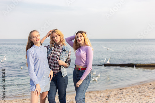 A picture of a group of women having fun on the beach © Ivan