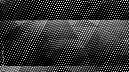 black and white oblique, diagonal lines edgy pattern for background
