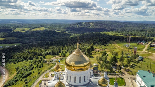 Belogorsky St. Nicholas Orthodox-Missionary Monastery. Russia, Perm Territory, White Mountain photo