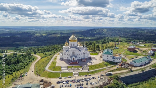 Belogorsky St. Nicholas Orthodox-Missionary Monastery. Russia, Perm Territory, White Mountain photo