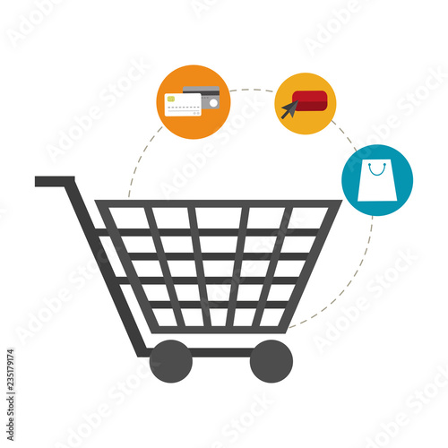 Shopping cart and ecommerce icons