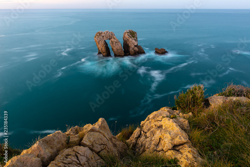 Sea Gate (or Canto del Diablo) at Broken Coast, Cantabria Spain