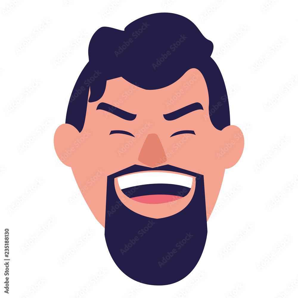 cartoon man icon 