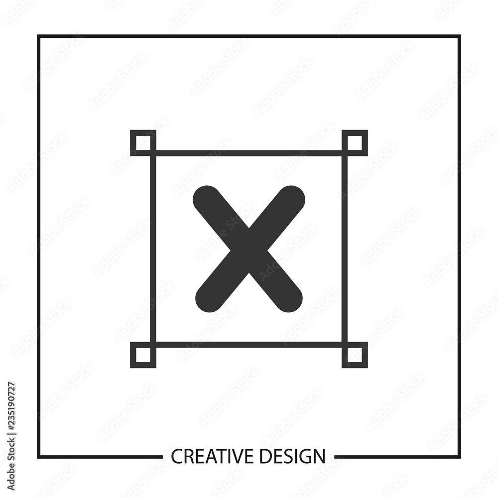 Fototapeta premium Initial Letter X Logo Template Vector Design