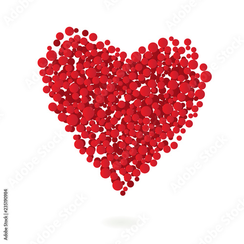 Simple poster of a heart symbol