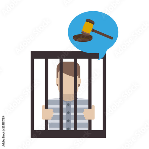 Prisoner in jail