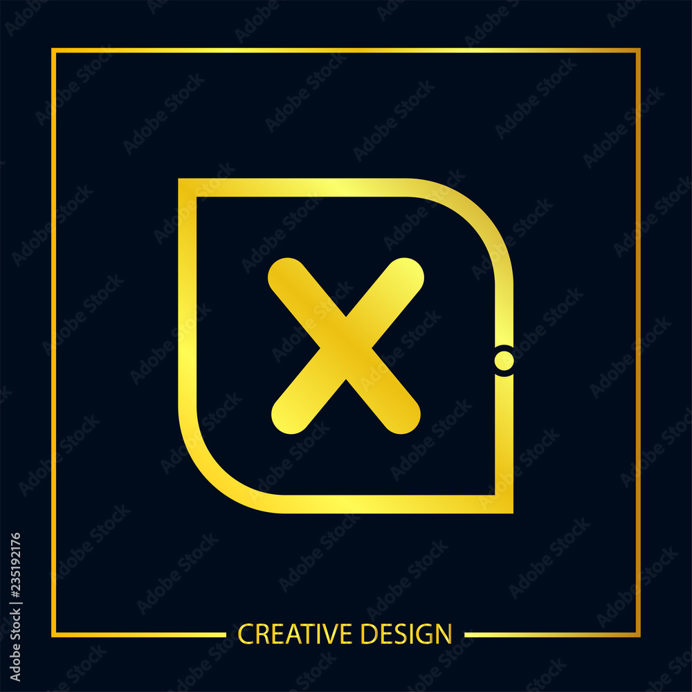 Obraz premium Initial Letter X Logo Template Vector Design