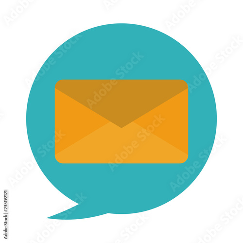 Email inside chat bubble