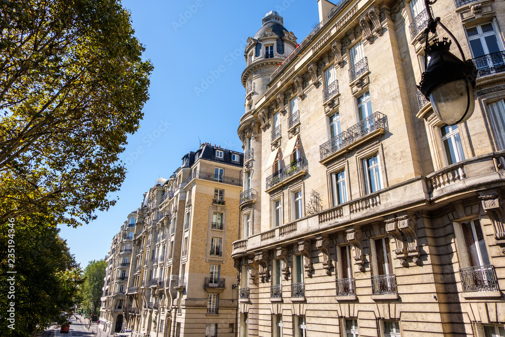 A wide look to streets in Paris