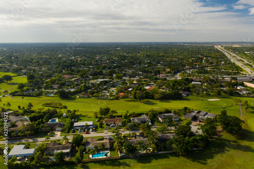 Aerial photo neighborhoods in Kendall Miami Florida