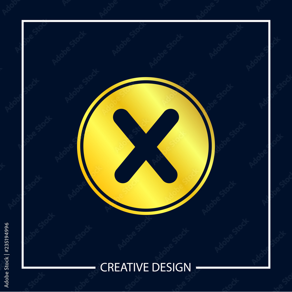 Obraz premium Initial Letter X Logo Template Vector Design
