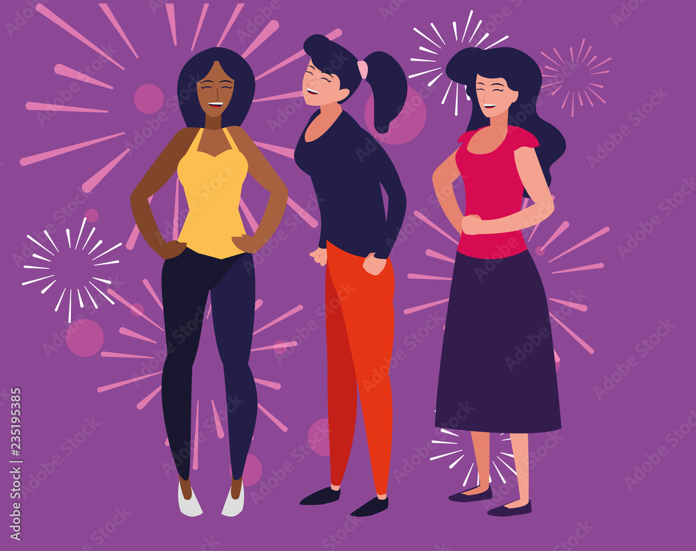 Cartoon women design