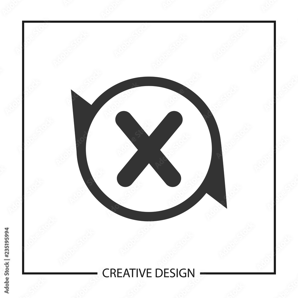 Obraz premium Initial Letter X Logo Template Vector Design