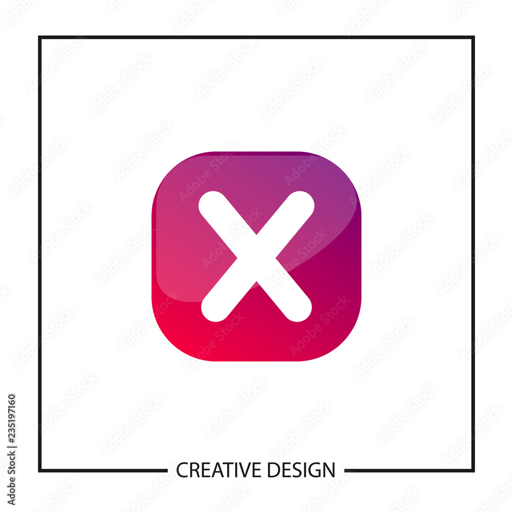 Obraz premium Initial Letter X Logo Template Vector Design