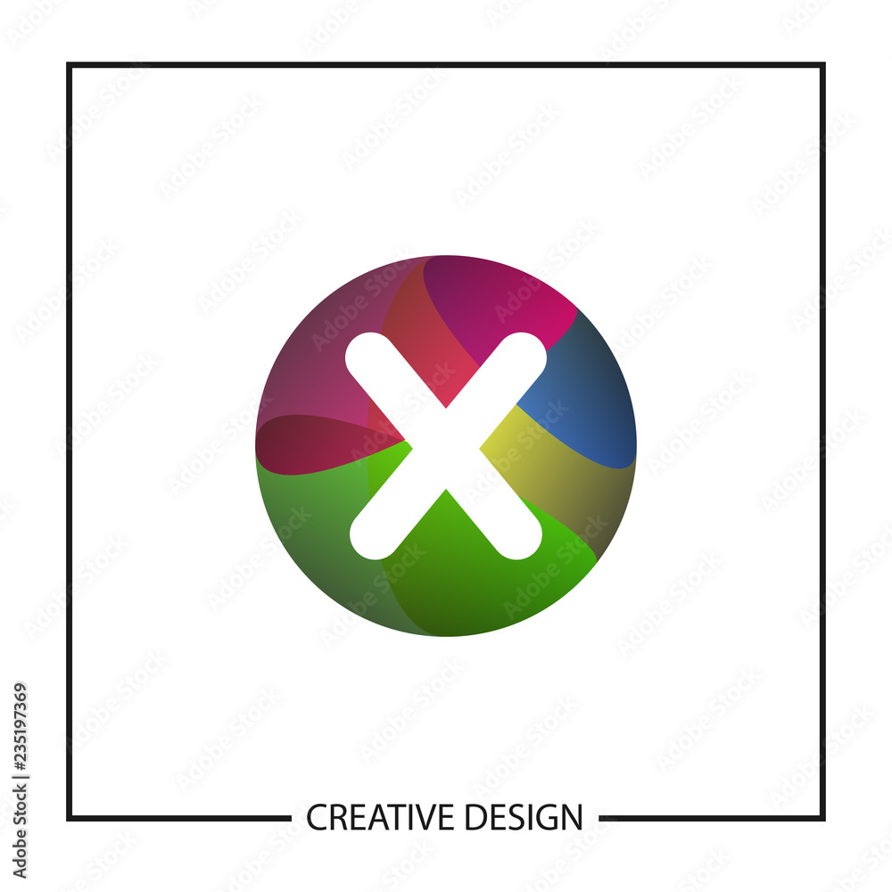 Obraz premium Initial Letter X Logo Template Vector Design
