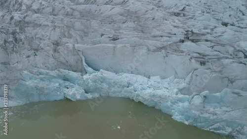 Calving glacier in Iceland photo