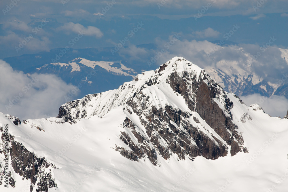 mountain peak in the alps