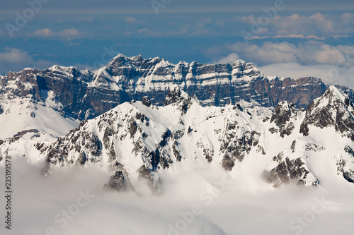 mountain range in the alps