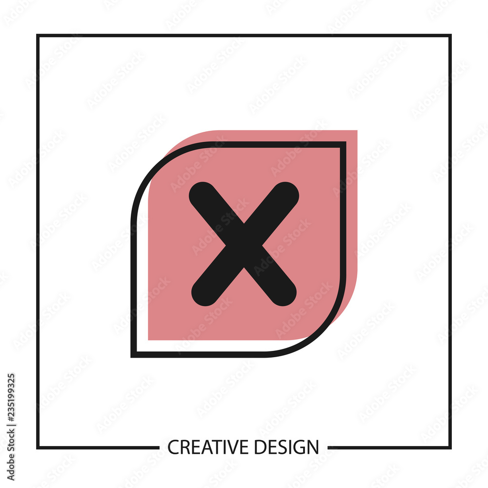 Obraz premium Initial Letter X Logo Template Vector Design