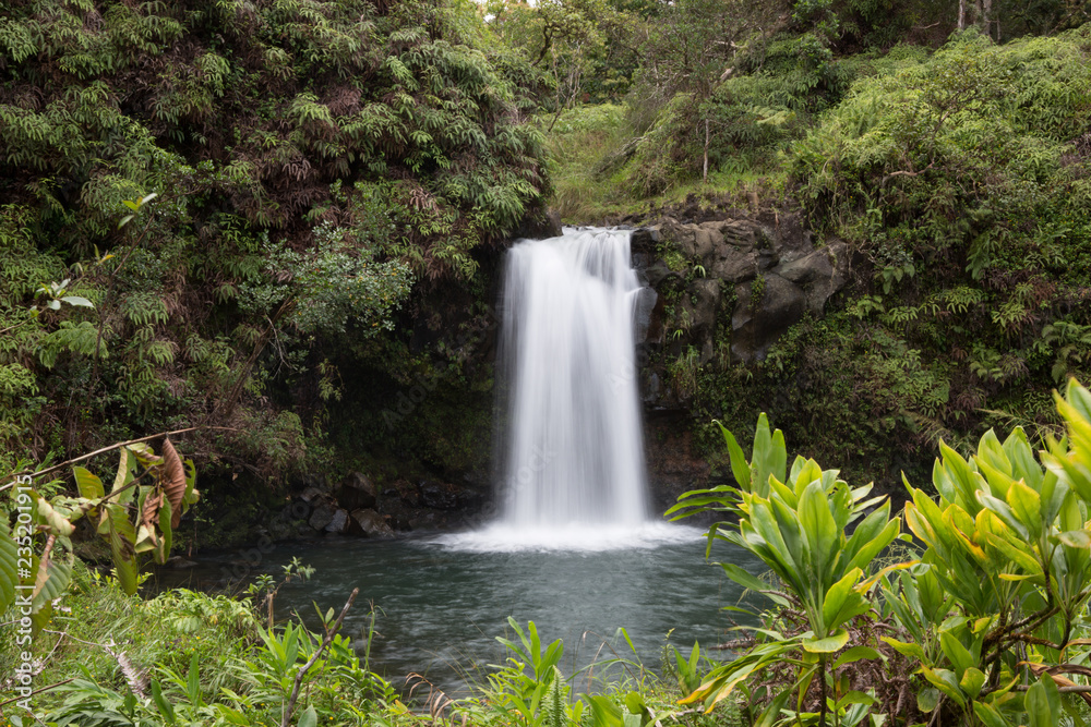 Waterfall on the Road to Hana in Maui