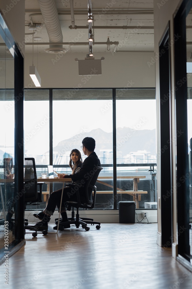 Business people working in office