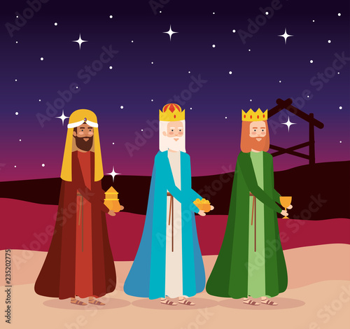 wise kings manger characters