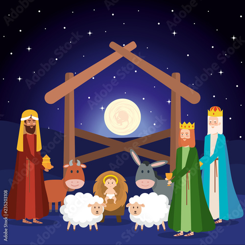 wise kings manger characters