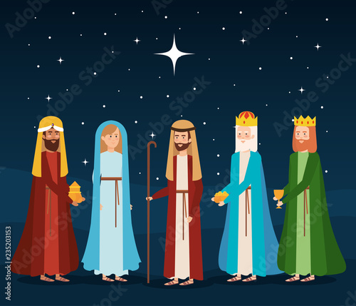wise kings manger characters