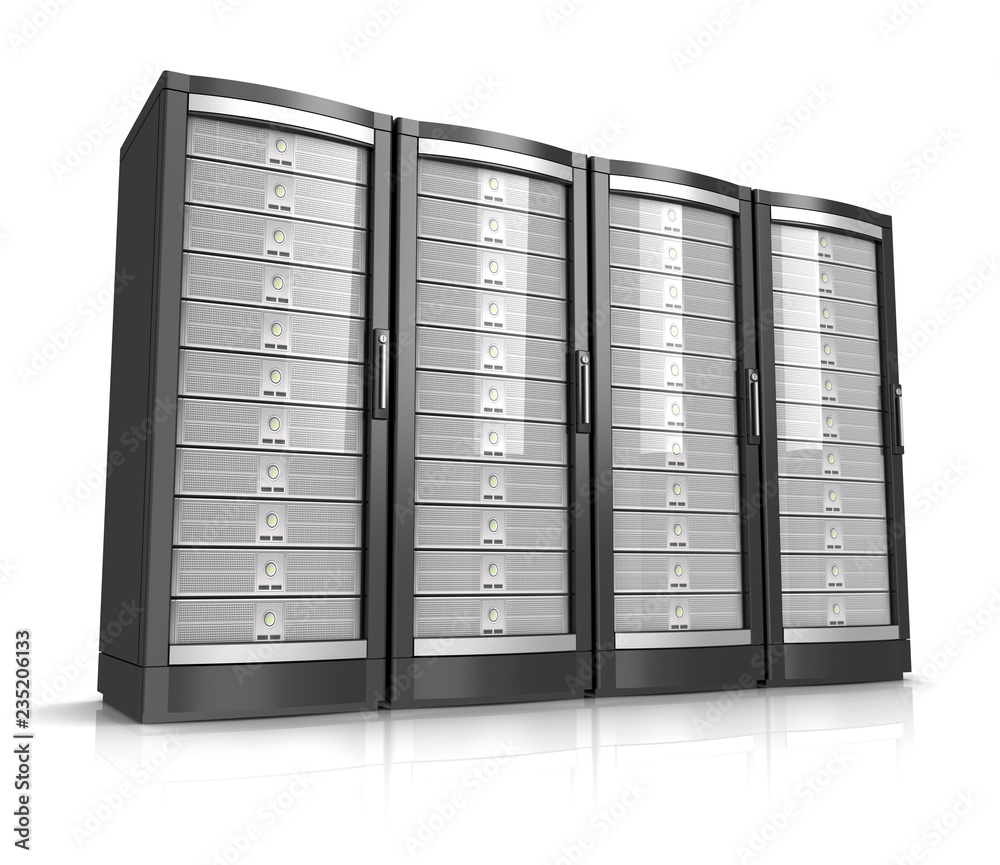 network workstation servers 3d illustration network workstation servers 3d illustration