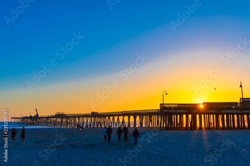 Silhouette Pier at Pismo Beach  CA