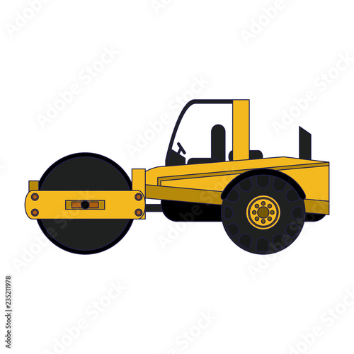 Construciton compacter vehicle