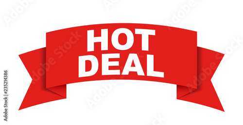 red vector banner hot deal
