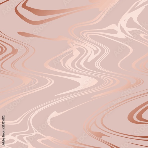 Rose marble. Rose gold elegant texture with foil imitation