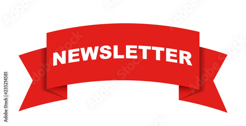 red vector banner newsletter