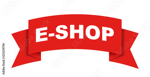 red vector banner eshop