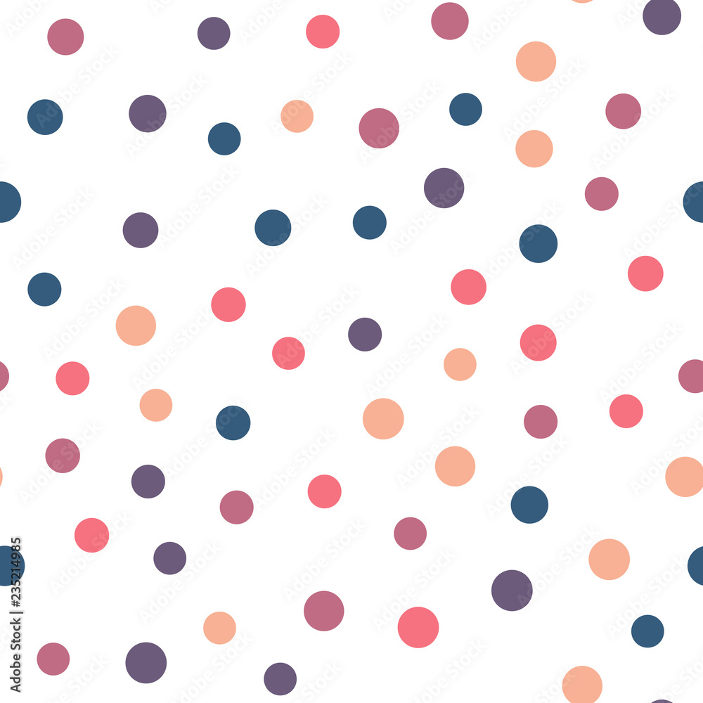 Colorful seamless pattern. Happy, funny and infantile theme. Abstract vector background.
