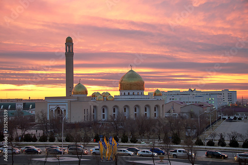 Мечеть Актау на рассвете